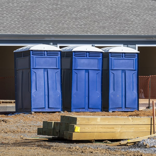 what is the cost difference between standard and deluxe portable restroom rentals in Amherst WI